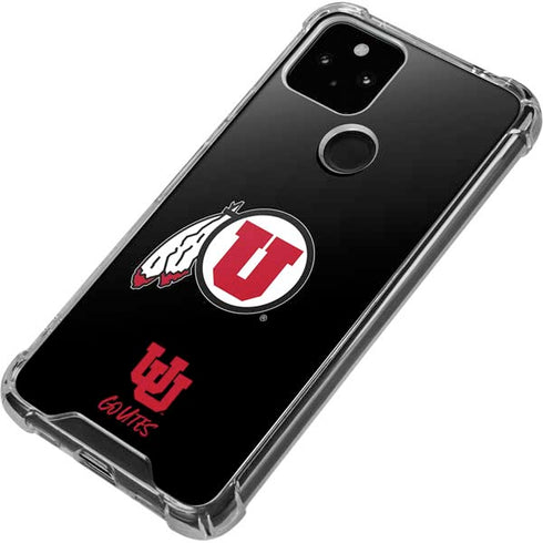 Utah Circle and Feather on Black Google Pixel 5 Clear Case